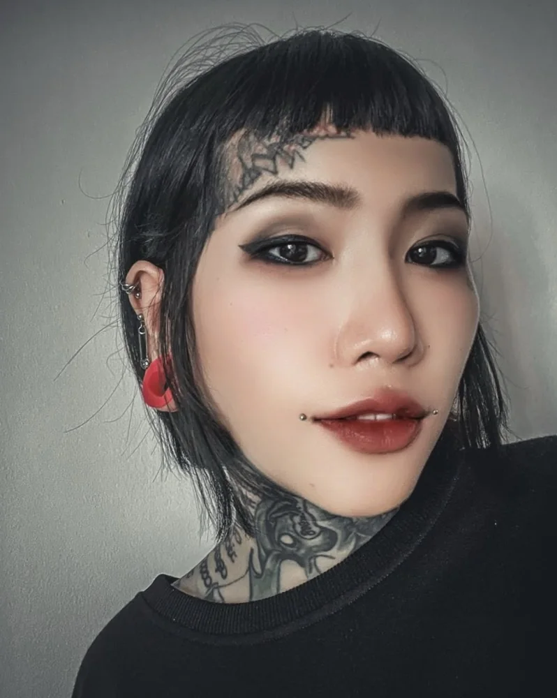 Portrait of Gwen, tattoo artist in Pattaya, Thailand
