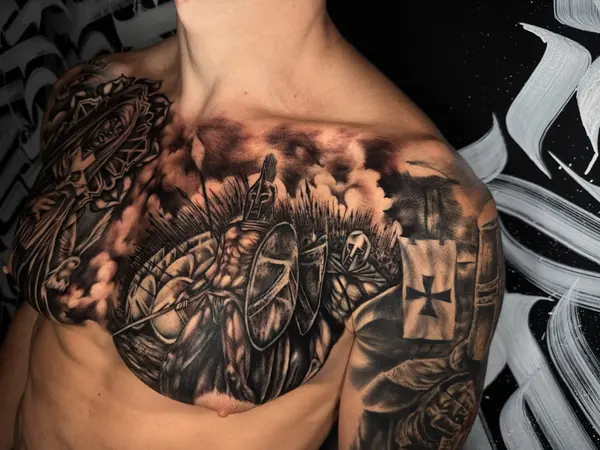 Black and grey tattoo by Gwen — Pattaya tattoo studio, photo 6