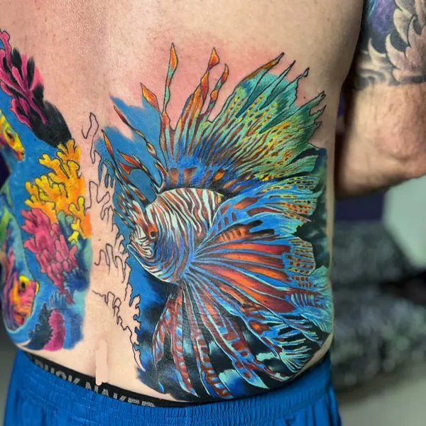 Colour tattoo by Gwen — Pattaya tattoo studio, photo 1