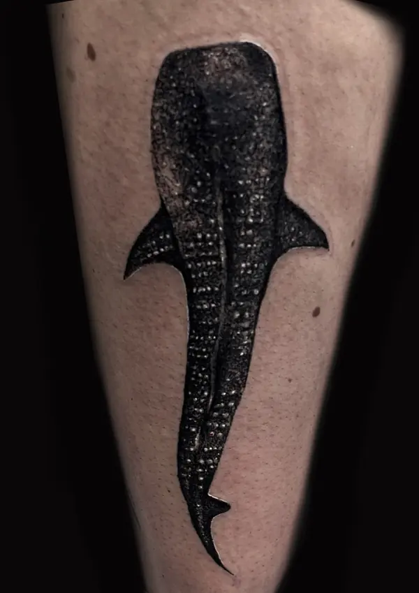 Realism tattoo by Gwen — whale shark tattoo