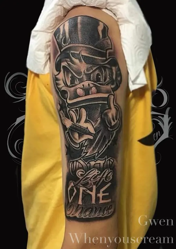 Black and grey tattoo by Gwen — Pattaya tattoo studio, photo 4