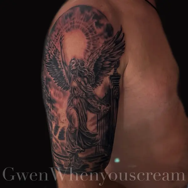Black and grey tattoo by Gwen — Pattaya tattoo studio, photo 9
