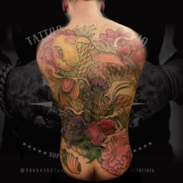 Cover-up tattoo by Gwen — Pattaya tattoo studio, photo 4