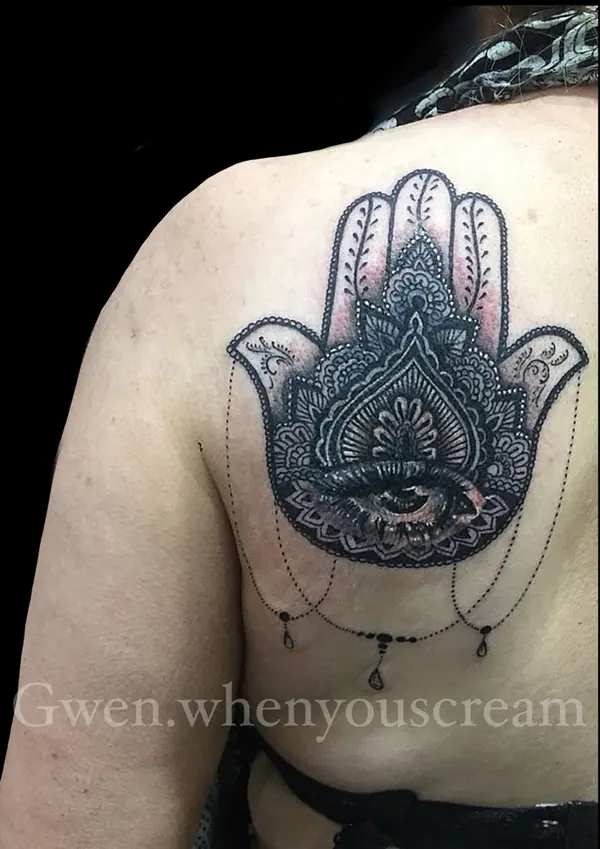 Mandala and geometric tattoo by Gwen — Pattaya tattoo studio, photo 12